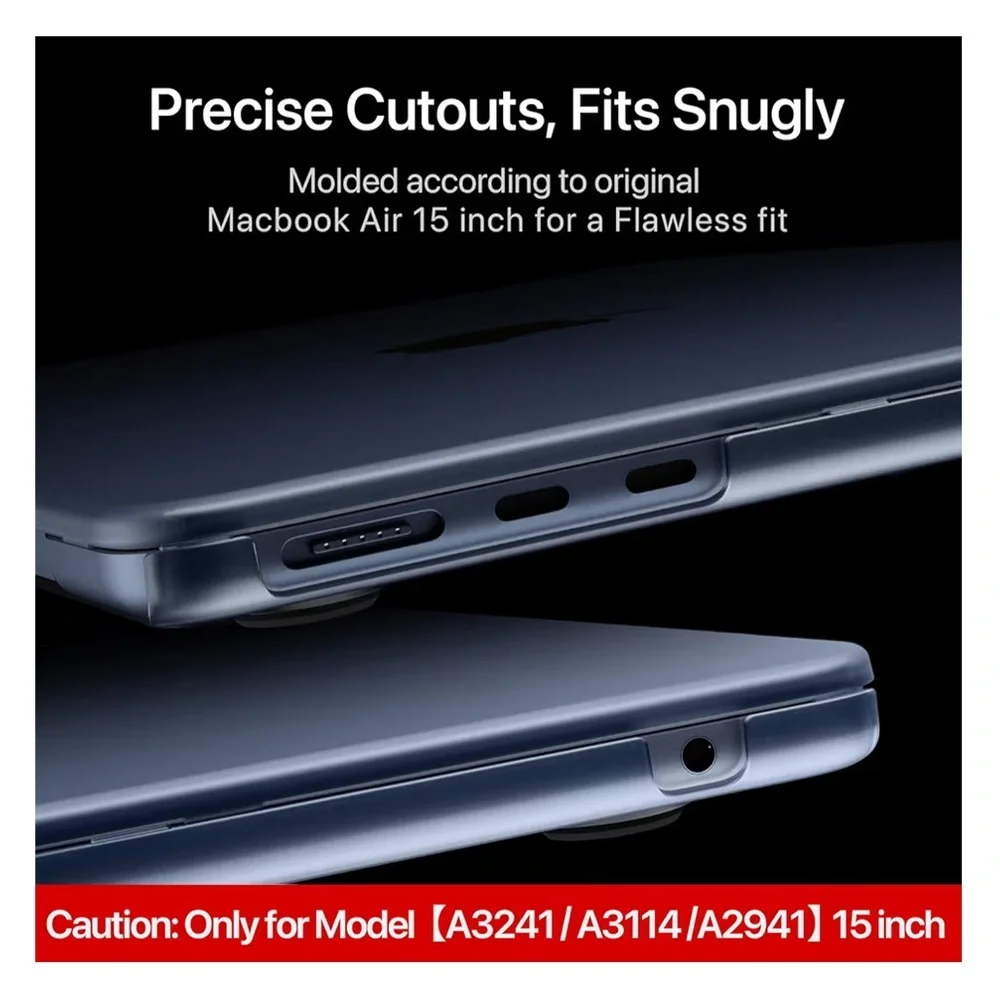 MacBook Air 15 HardShell Laptop Cover Midnight Clear